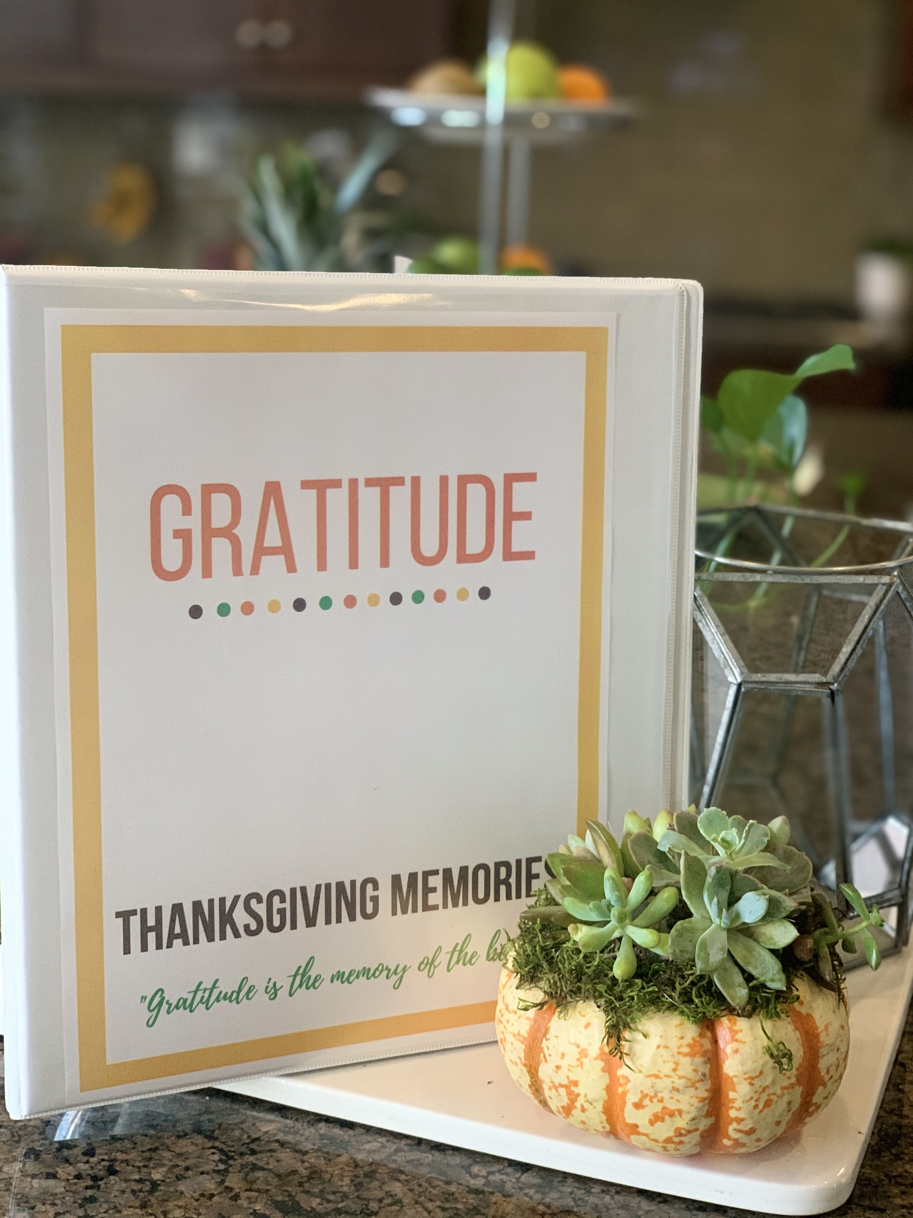 Printable Gratitude Memory Book