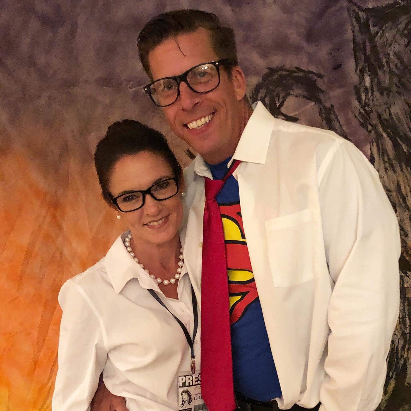 DIY Lois Lane and Superman Halloween Costumes