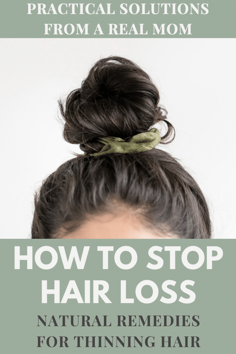How to Stop Hair Loss Woman with Hair in a bun
