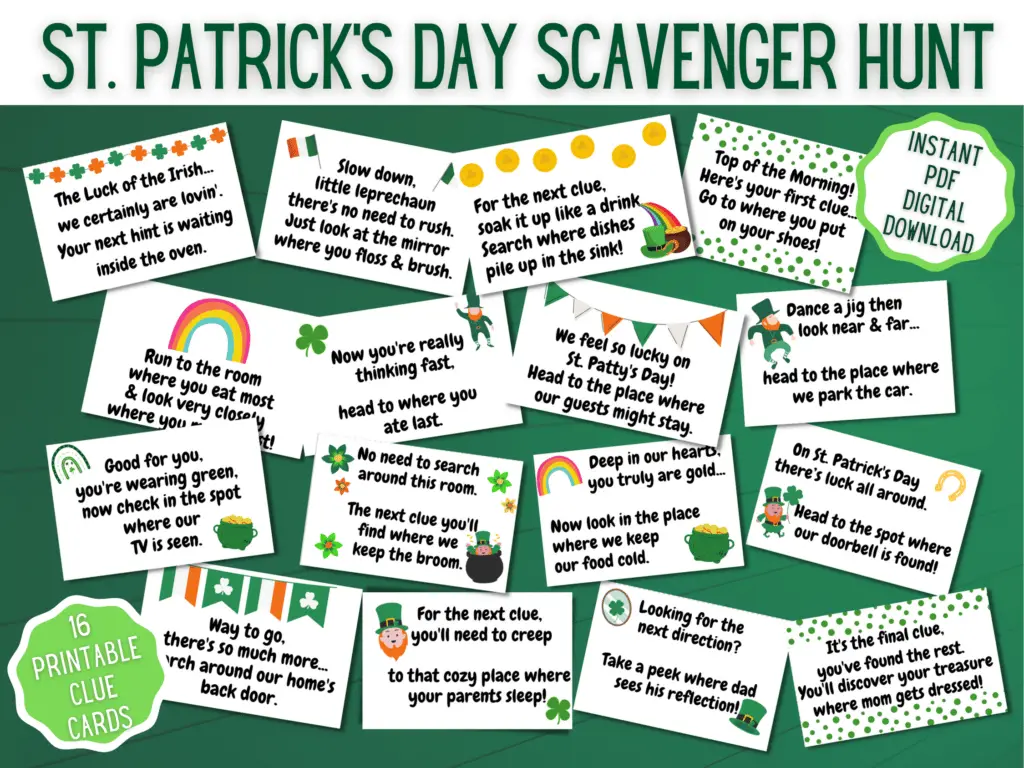 St. Patricks' Day Scavenger Hunt
