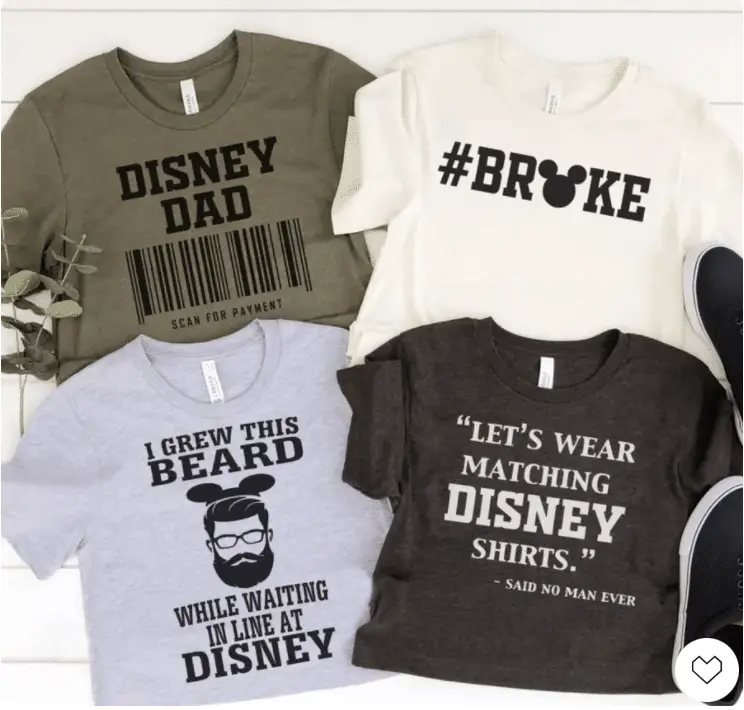 Disney Dad T Shirts