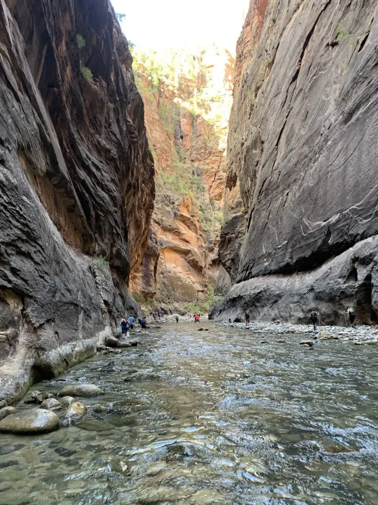 Wall Street on The Narrows Zion Hike