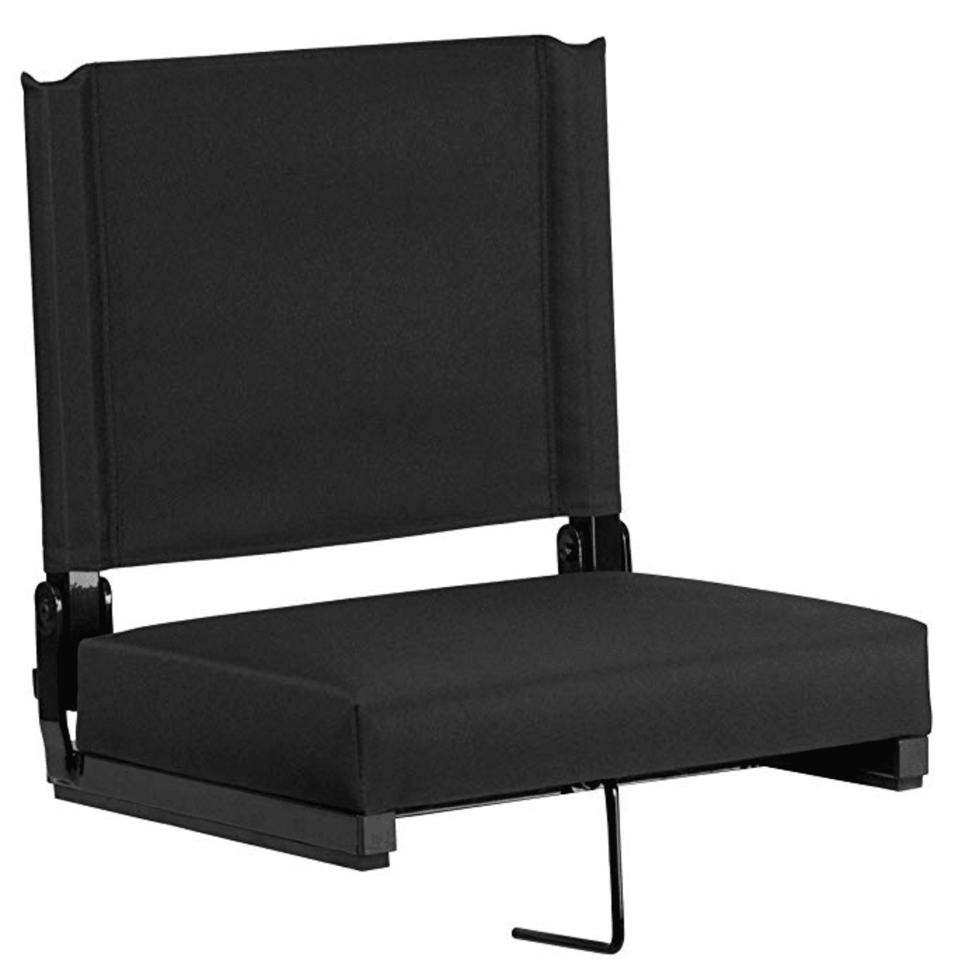 black padded grandstand chair