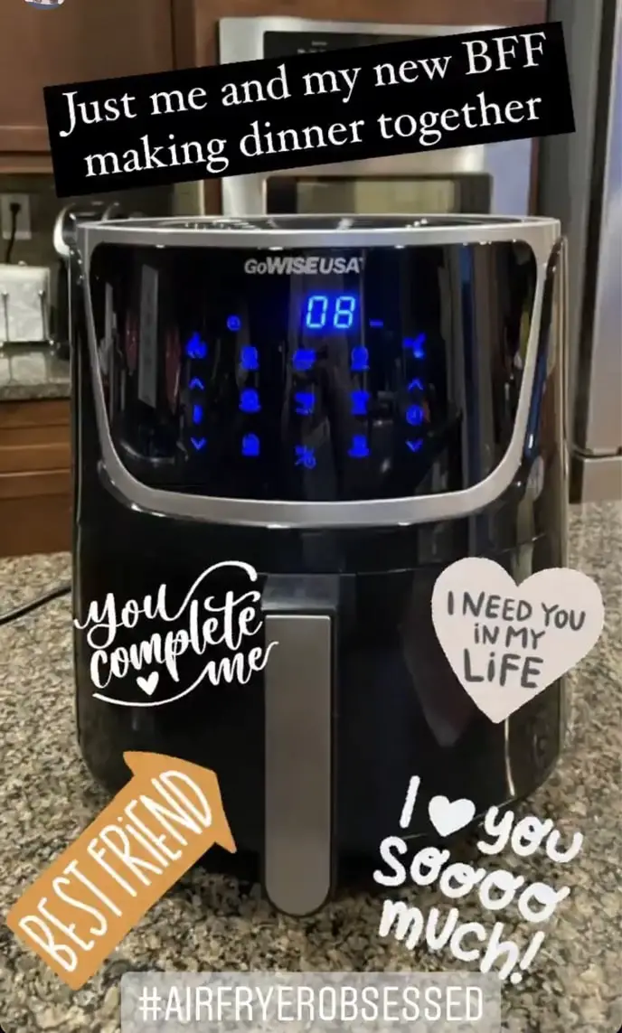 air fryer with love notes