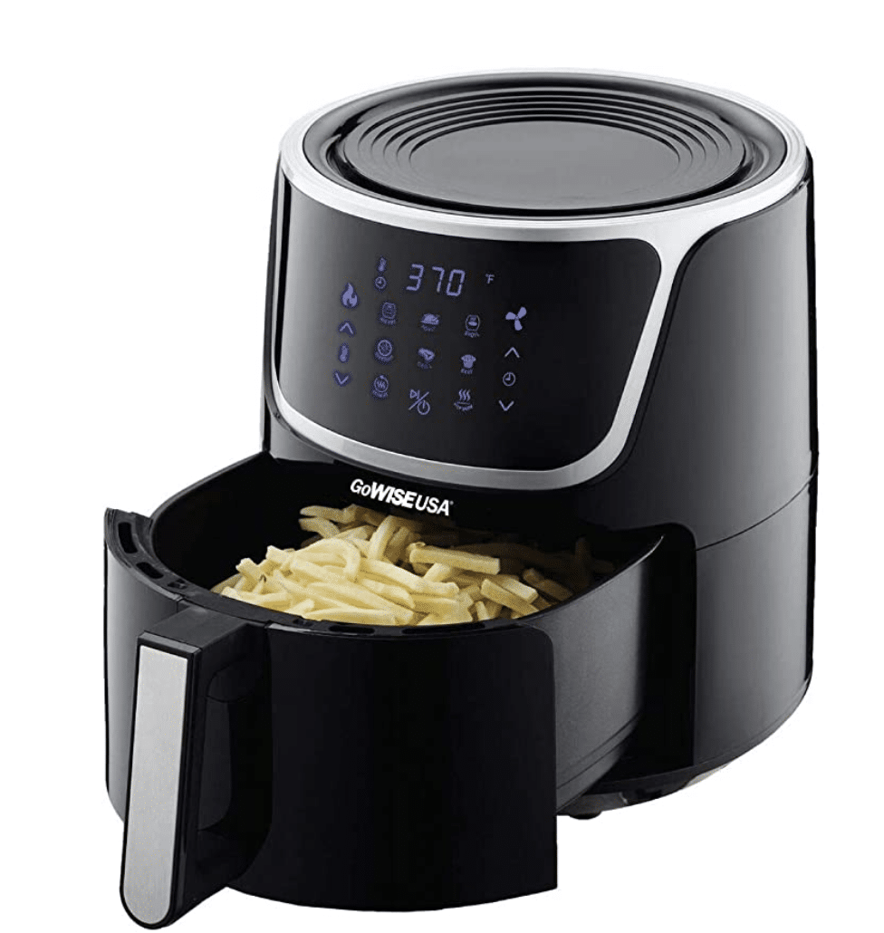 Air Fryer with fries inside
