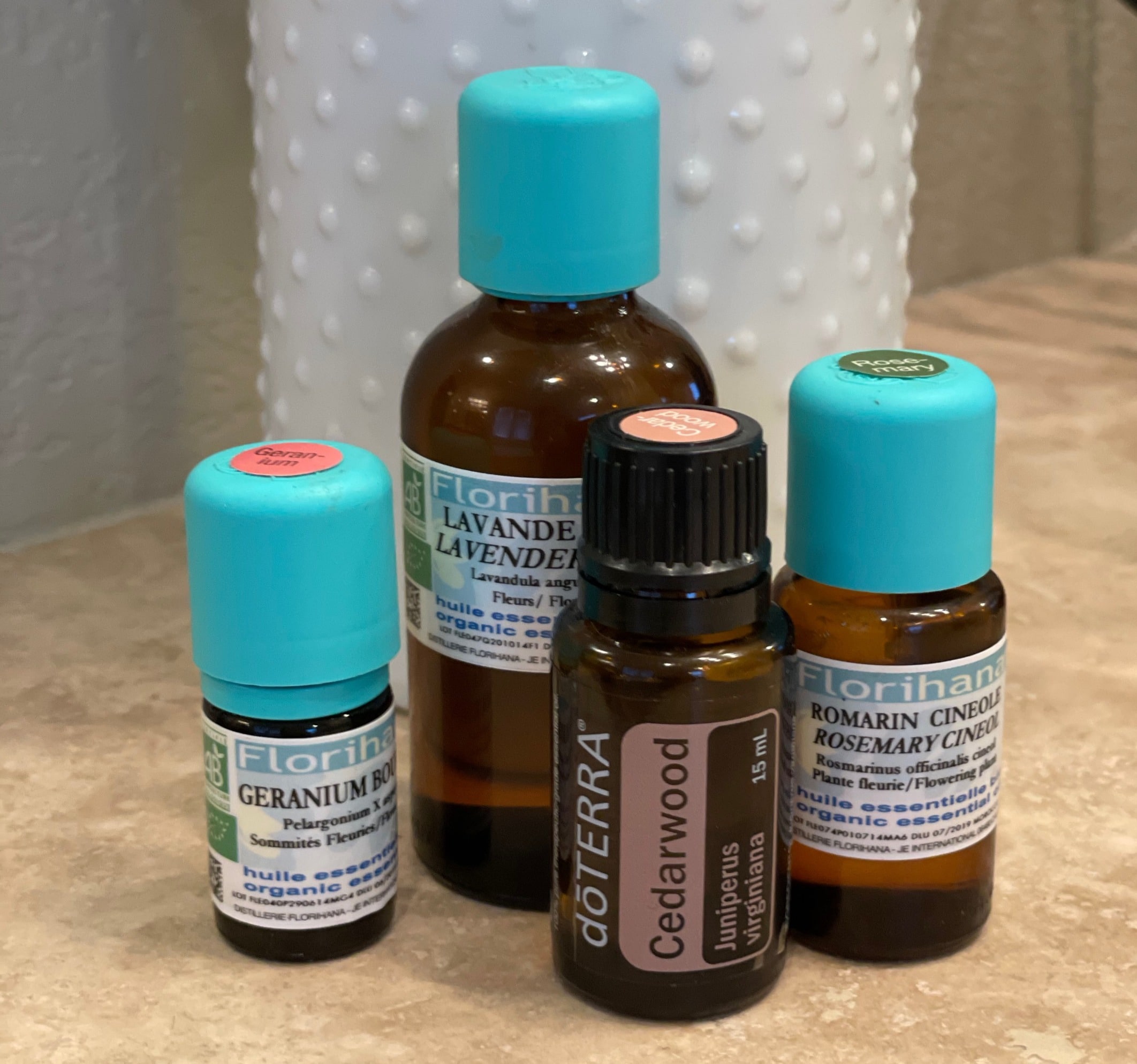 Group of Essential Oil Bottles