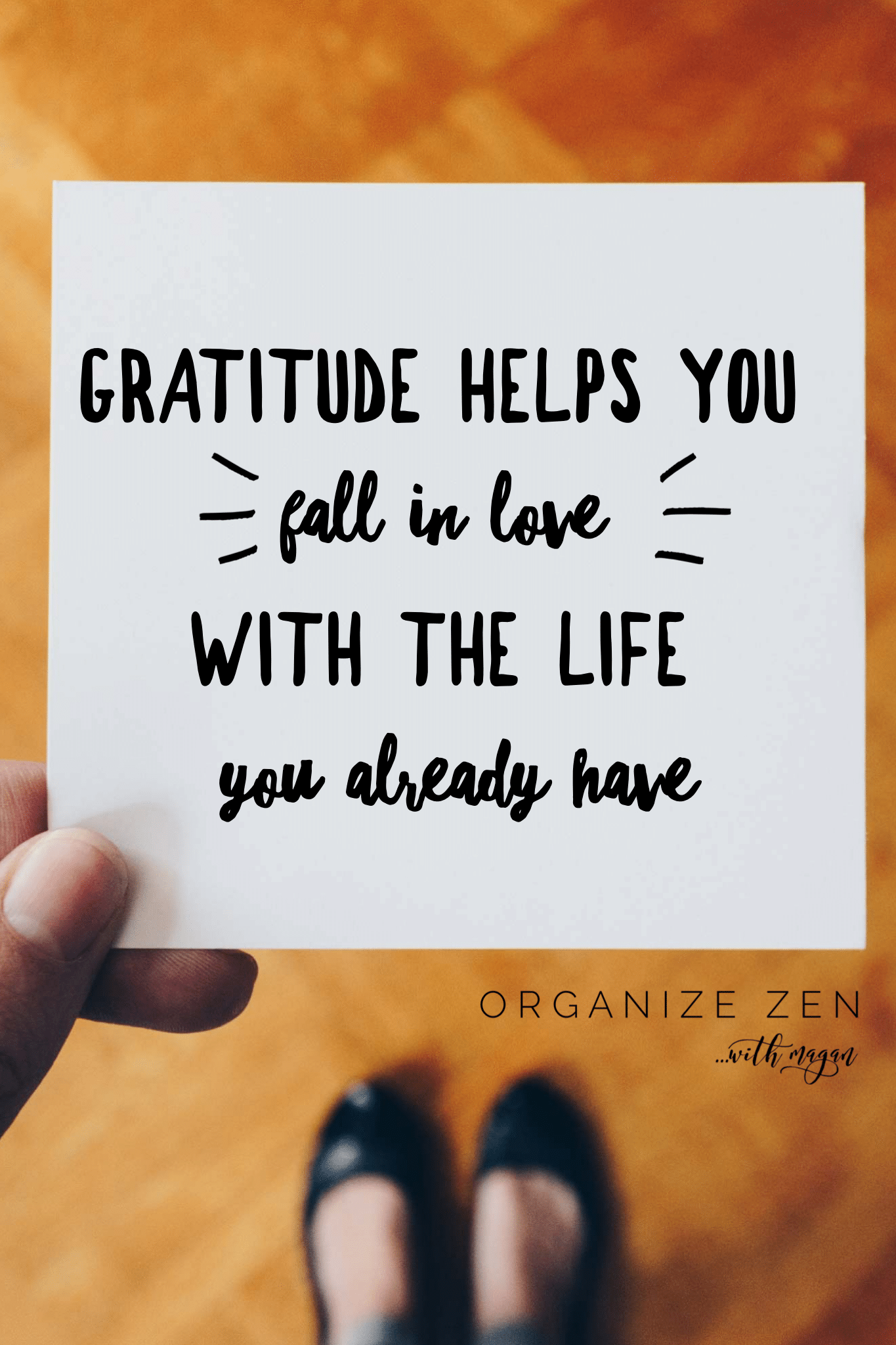Gratitude Helps you fall in love with the life you already have quote