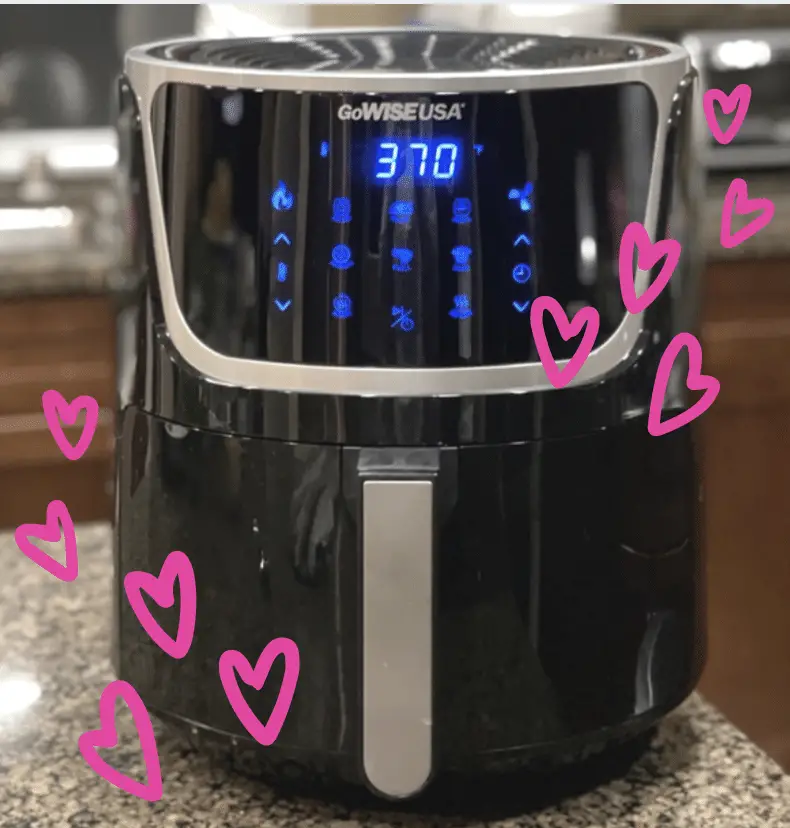 air fryer with hearts