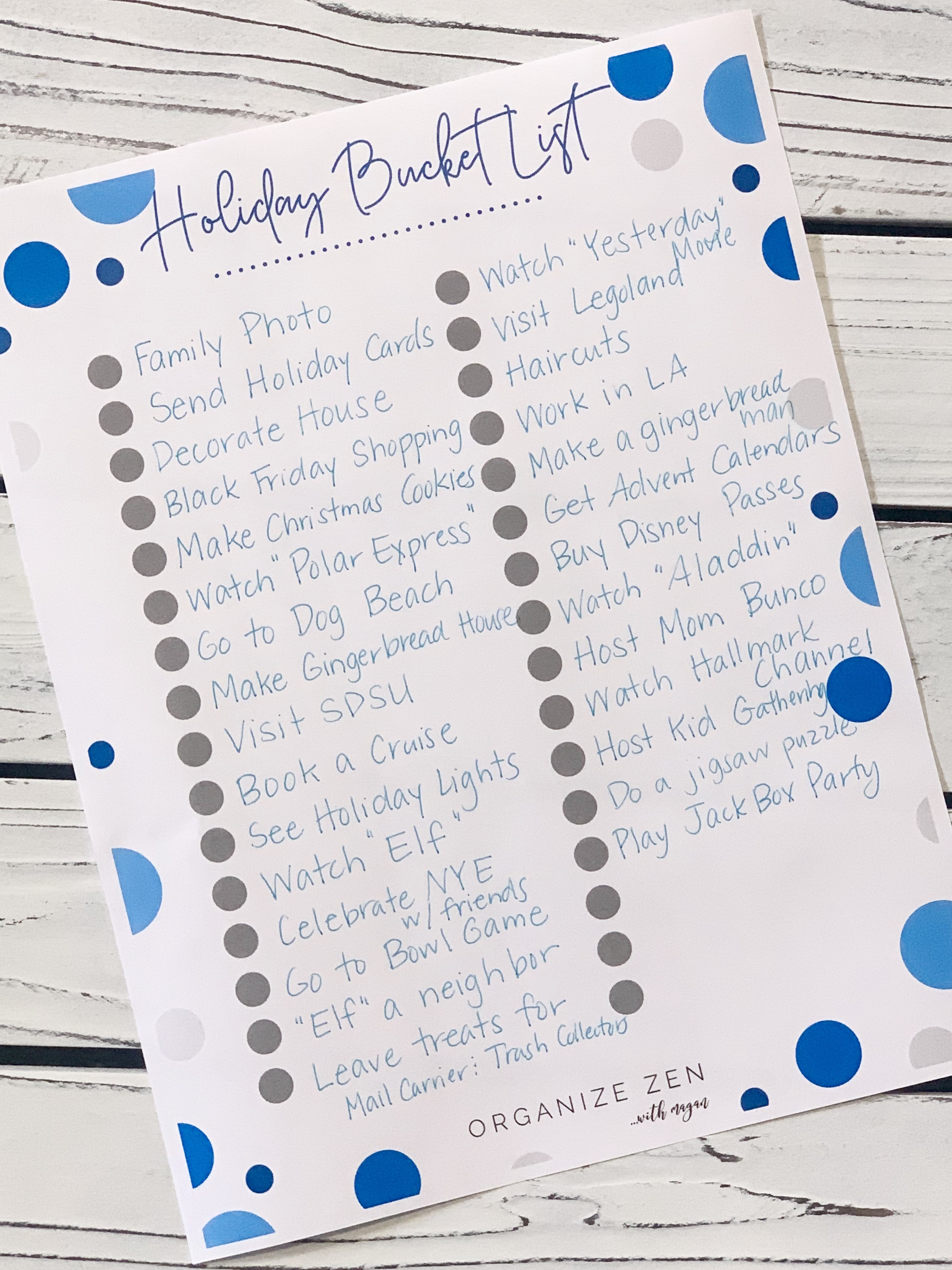 Family Holiday Bucket List