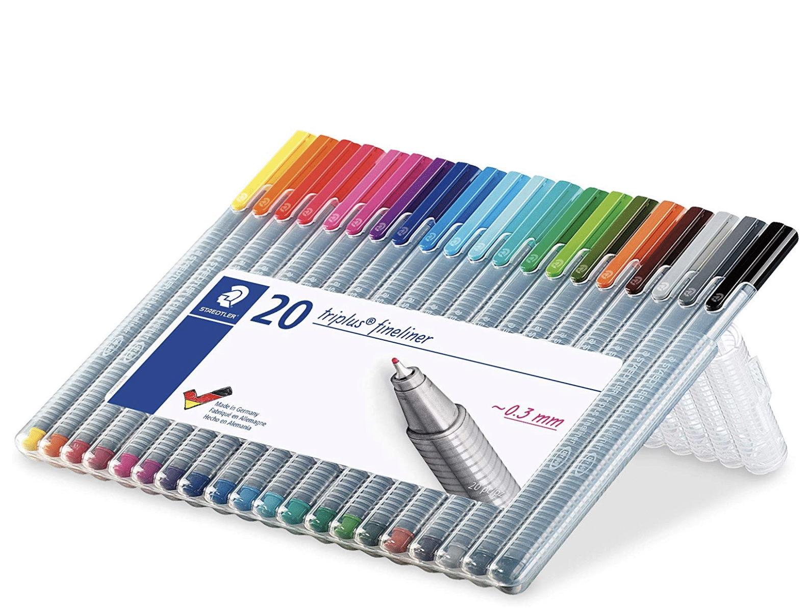 Box of fine tip color pens