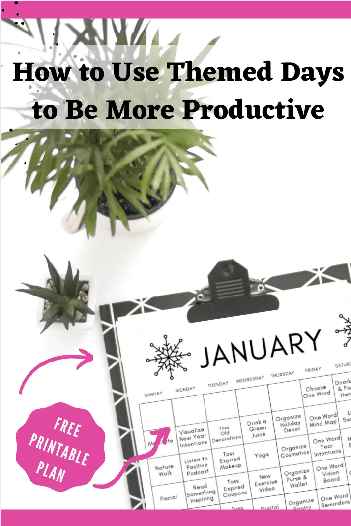 How to used themed days to be more productive
