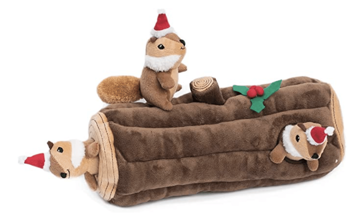 Christmas squirrel hide and seek toy for dogs