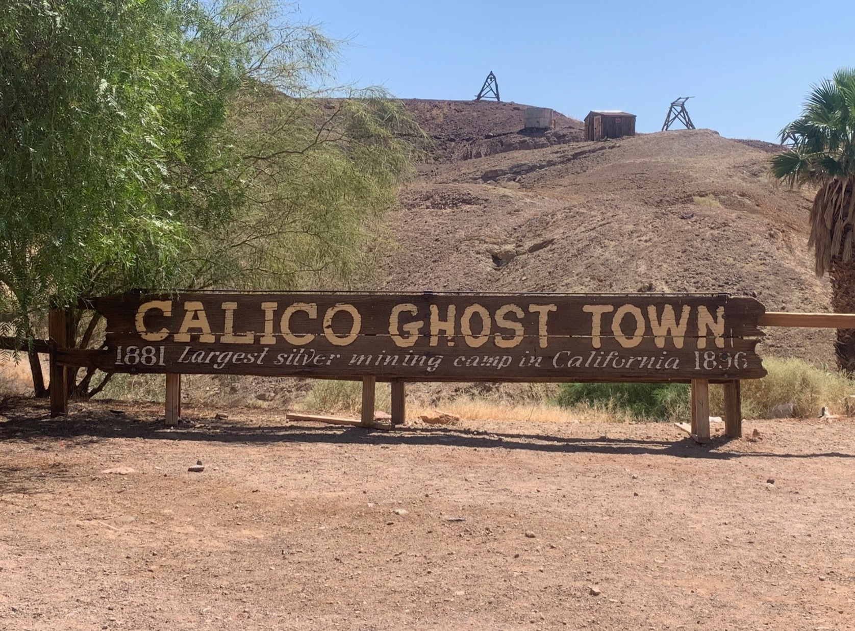 Calico ghost town in Yermo CA