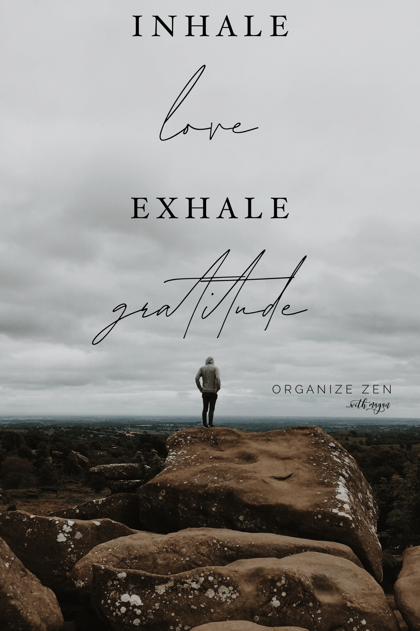 Inhale love exhale gratitude quote