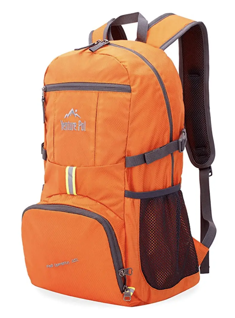 Orange back pack