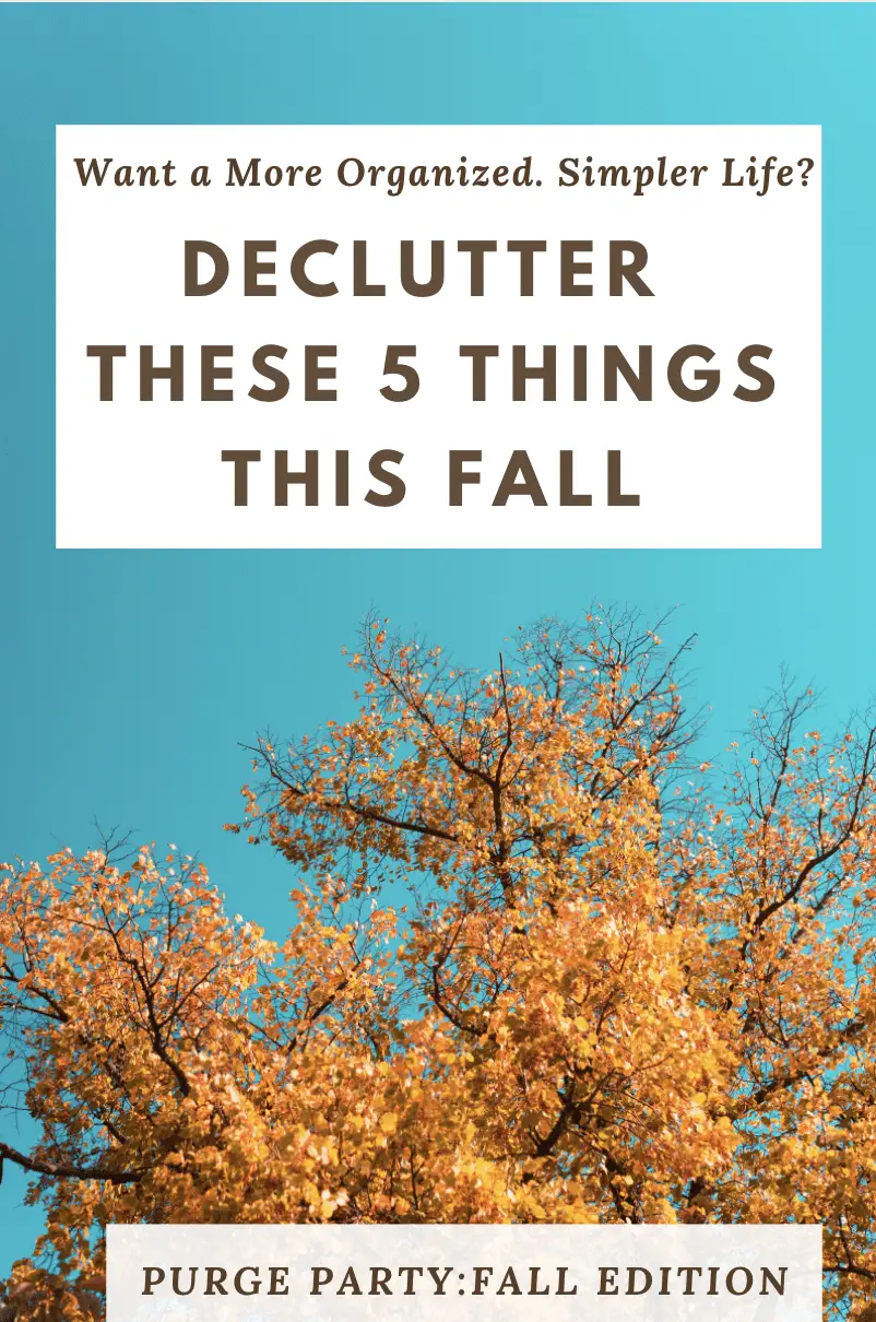 5 Things to Declutter in Fall