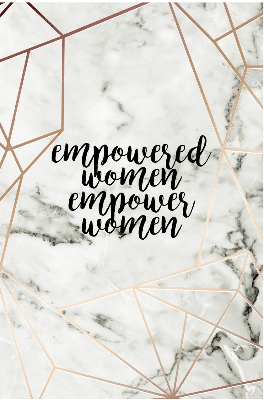 Woman's Journal with empowering message
