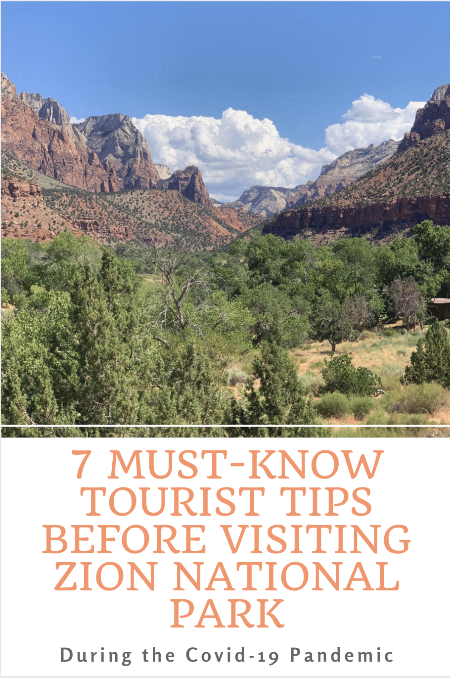 Must-Know Tourist Tips for Zion