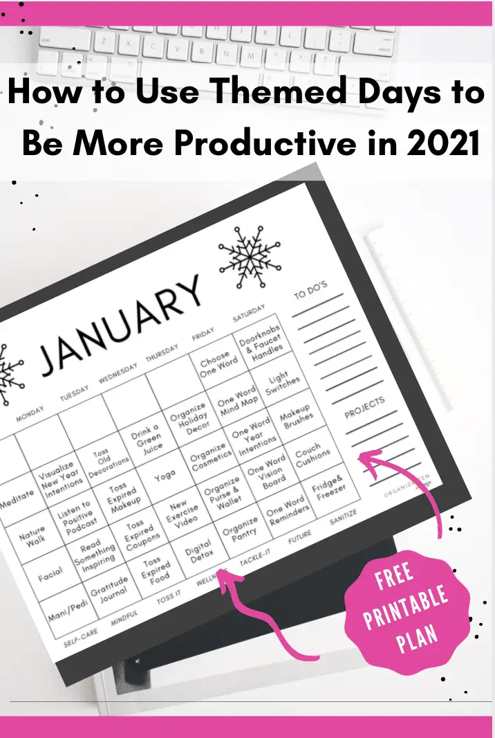 Themed days to be more productive