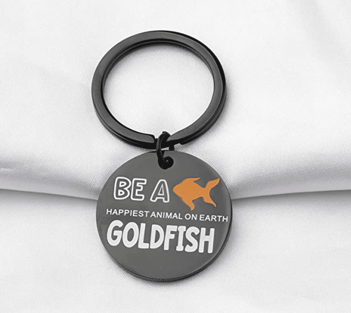 Be a goldfish keychain from Ted Lasso