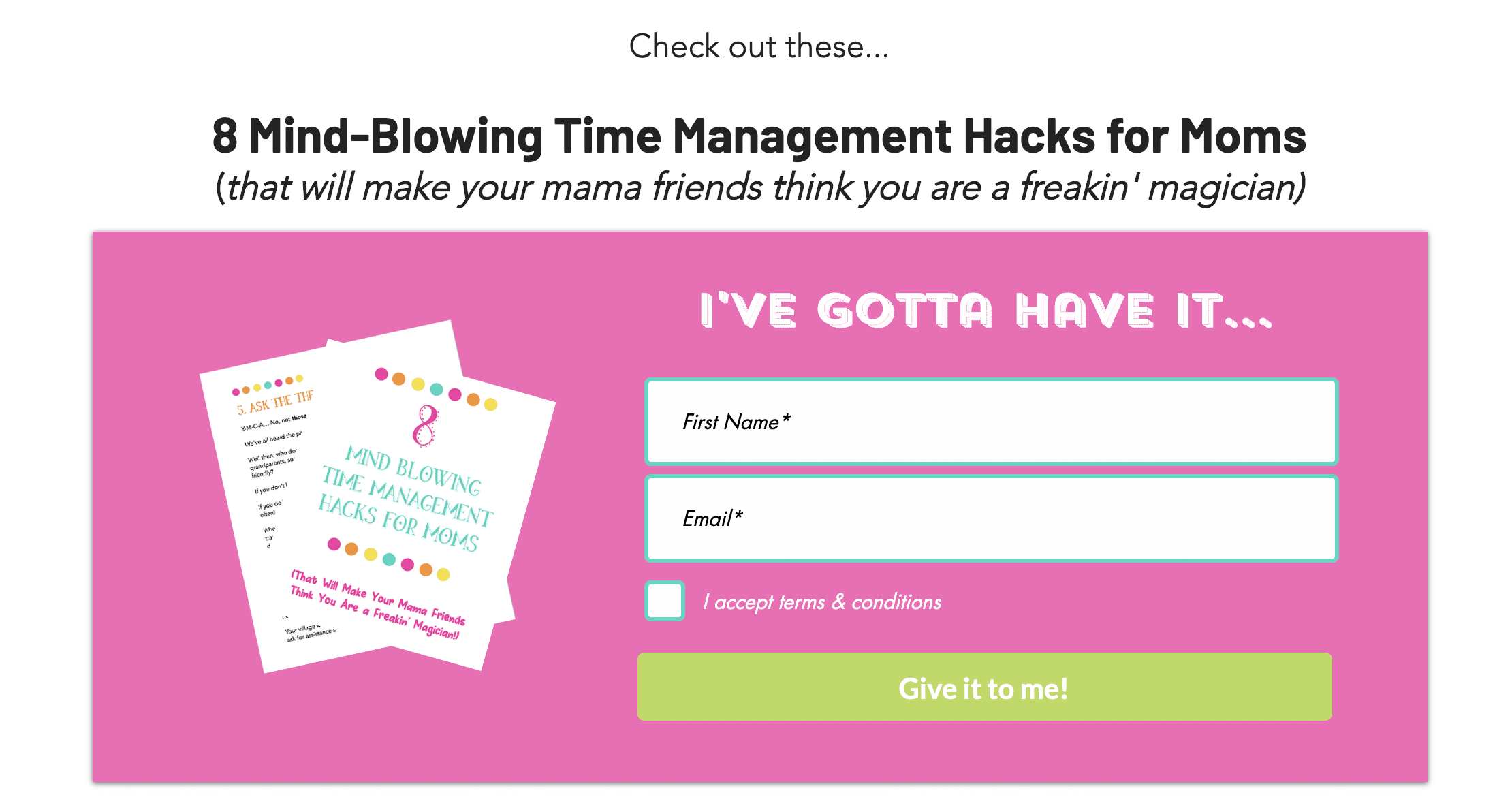 8 mind blowing mom time management hacks