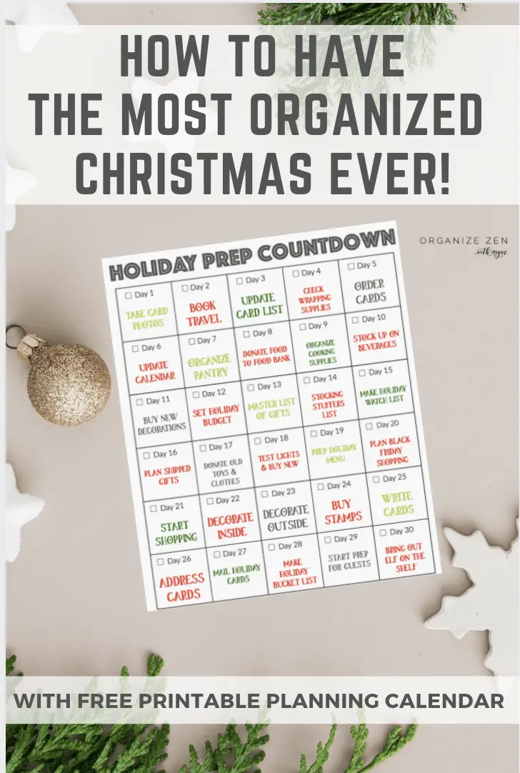 How to have the most organized holidays ever with a prep planner