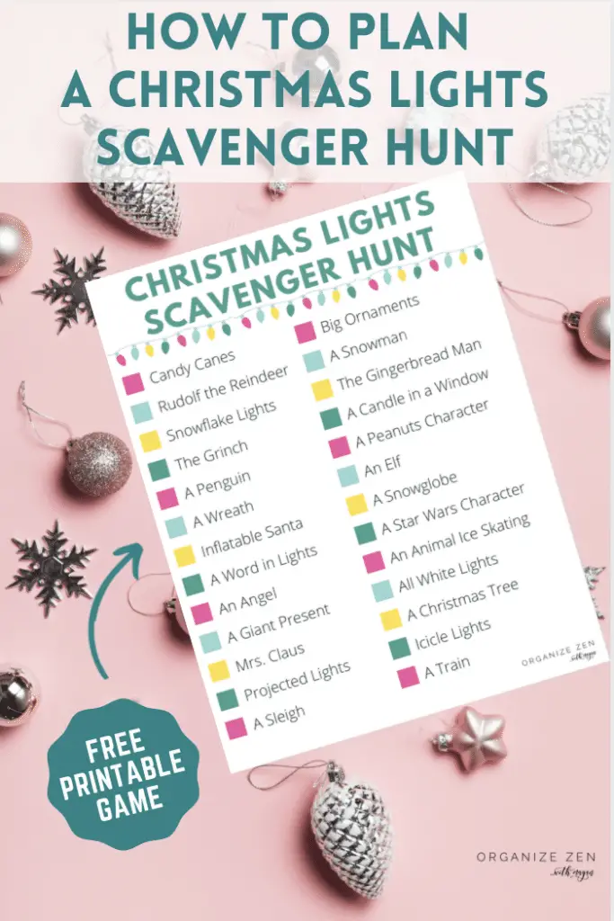 How to plan a Christmas Lights Scavenger Hunt