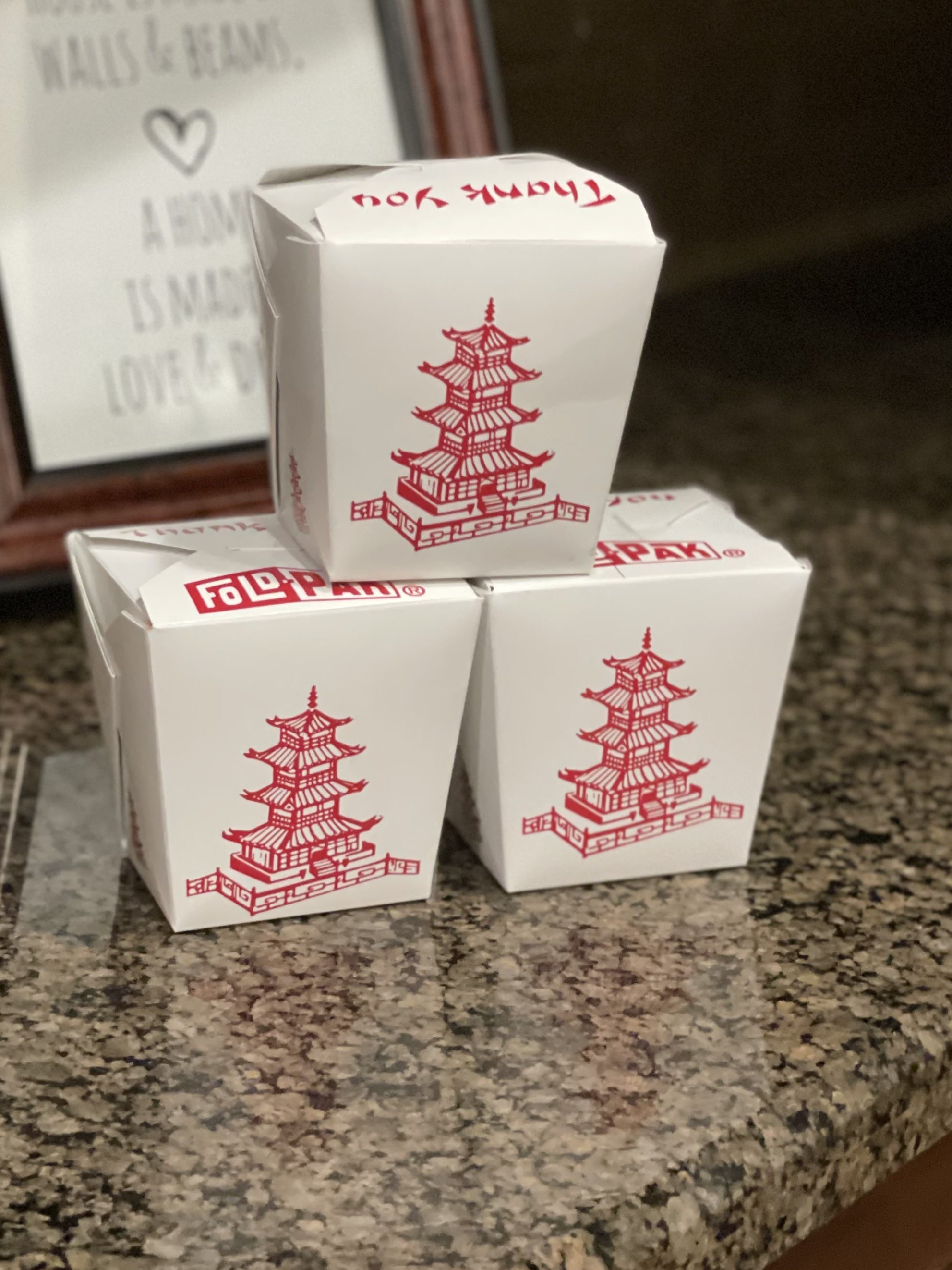 Chinese Food Take Out Boxes