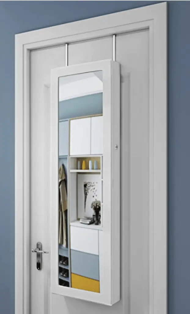 Hanging Mirror Jewelry Cabinet