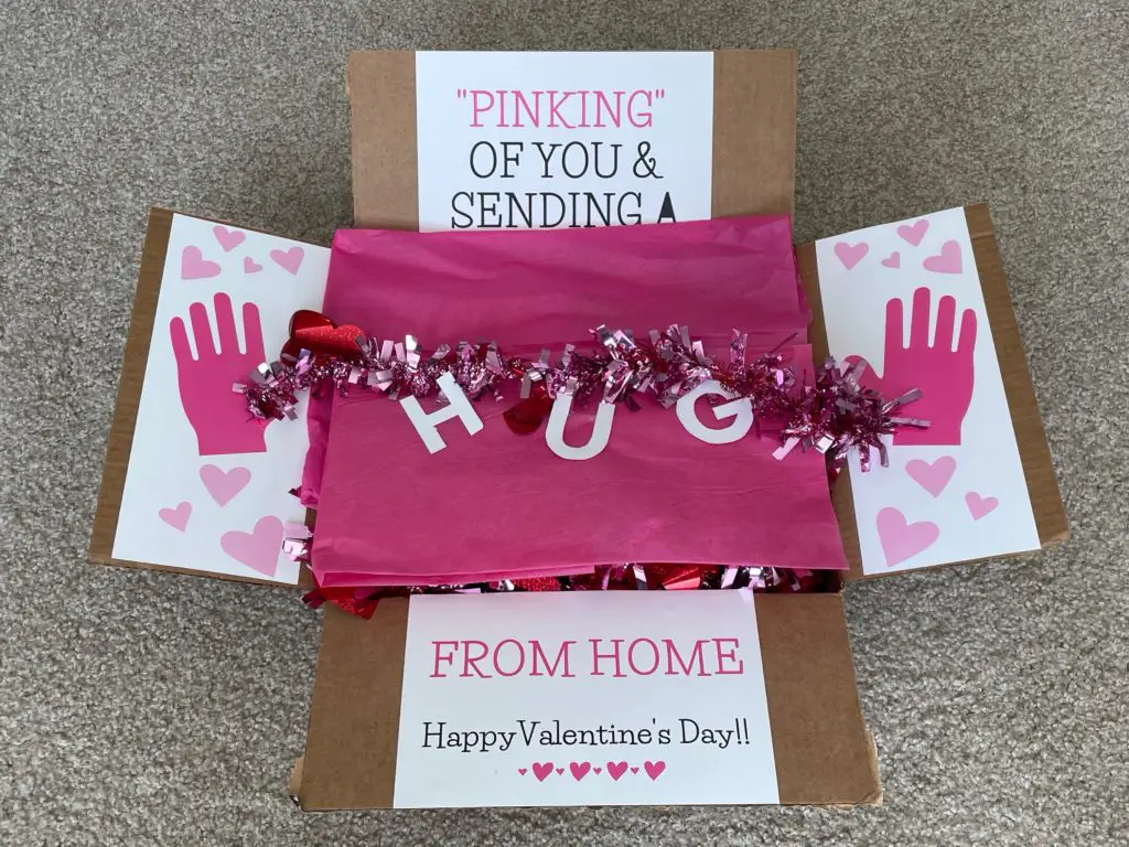 Adorable Valentine's Day Care Package Idea