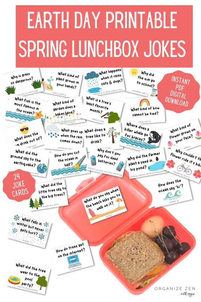 Earth day Printable Lunch Box Jokes