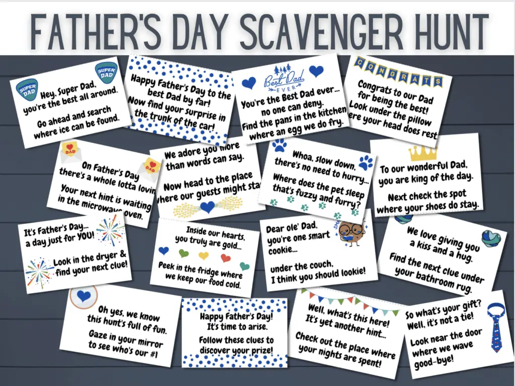 Father's Day Scavenger Hunt